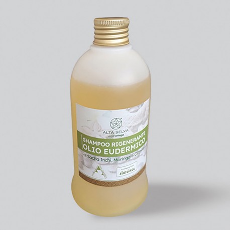 Shampoo Rigenerante Olio Eudermico al Sacha Inchi, Moringa e Cirmolo (250 ml)