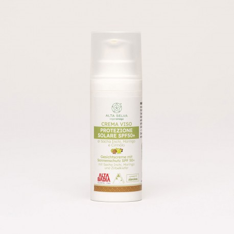 Face Cream Sun Protection SPF50+ with Sacha Inchi, Moringa and Swiss Pine
